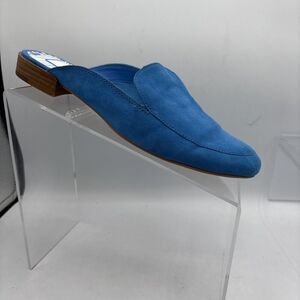 Dolce Vita Blue Suede Mules Women’s 6 Pointed Toe Slides Slip On Shoes
